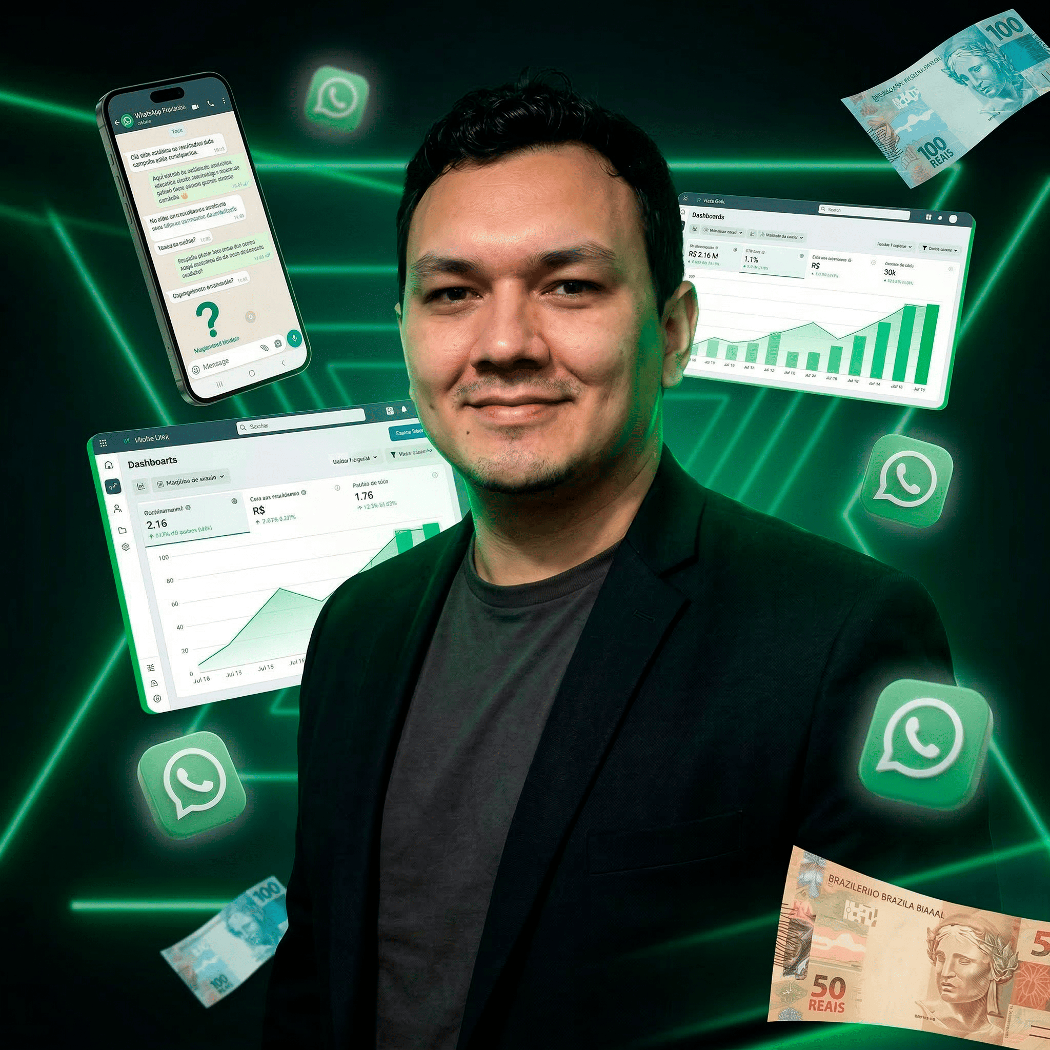 Empreendedor com WhatsApp e Meta Ads
